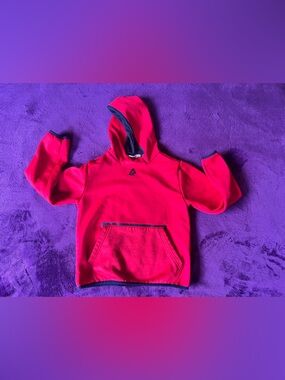 Kids Reebok Red and Black Athletic Hoodie Size 9/10 Unisex
